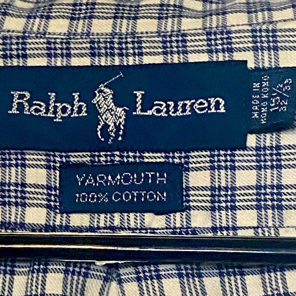 Polo by Ralph Lauren Men’s Dress Shirt Size 15.5 Arm 32-33 - Picture 3 of 4